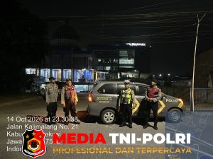 Polsek Cikarang Pusat Intensifkan Patroli Blue Light, Hadirkan Rasa Aman bagi Masyarakat di Malam Hari