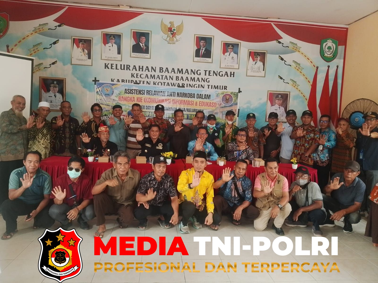 Kelurahan Baamang - Kelurahan Baamang Tengah Adakan Asistensi Relawan Anti Narkoba Bersama Kepala BNNK Kotim