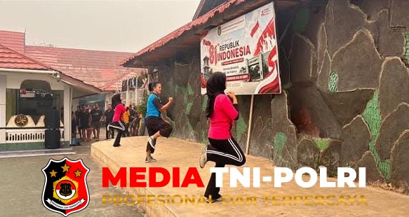 Jaga Kebugaran - Jaga Kebugaran WBP, Lapas Sampit Rutin Gelar Senam Pagi