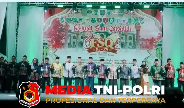 Persit KCK - Dandim 1011/Klk Bersama Ketua Persit KCK Cab XXXVII Dim 1011 Hadiri Pembukaan Festival Seni Qasidah XII Tingkat Provinsi Kalteng