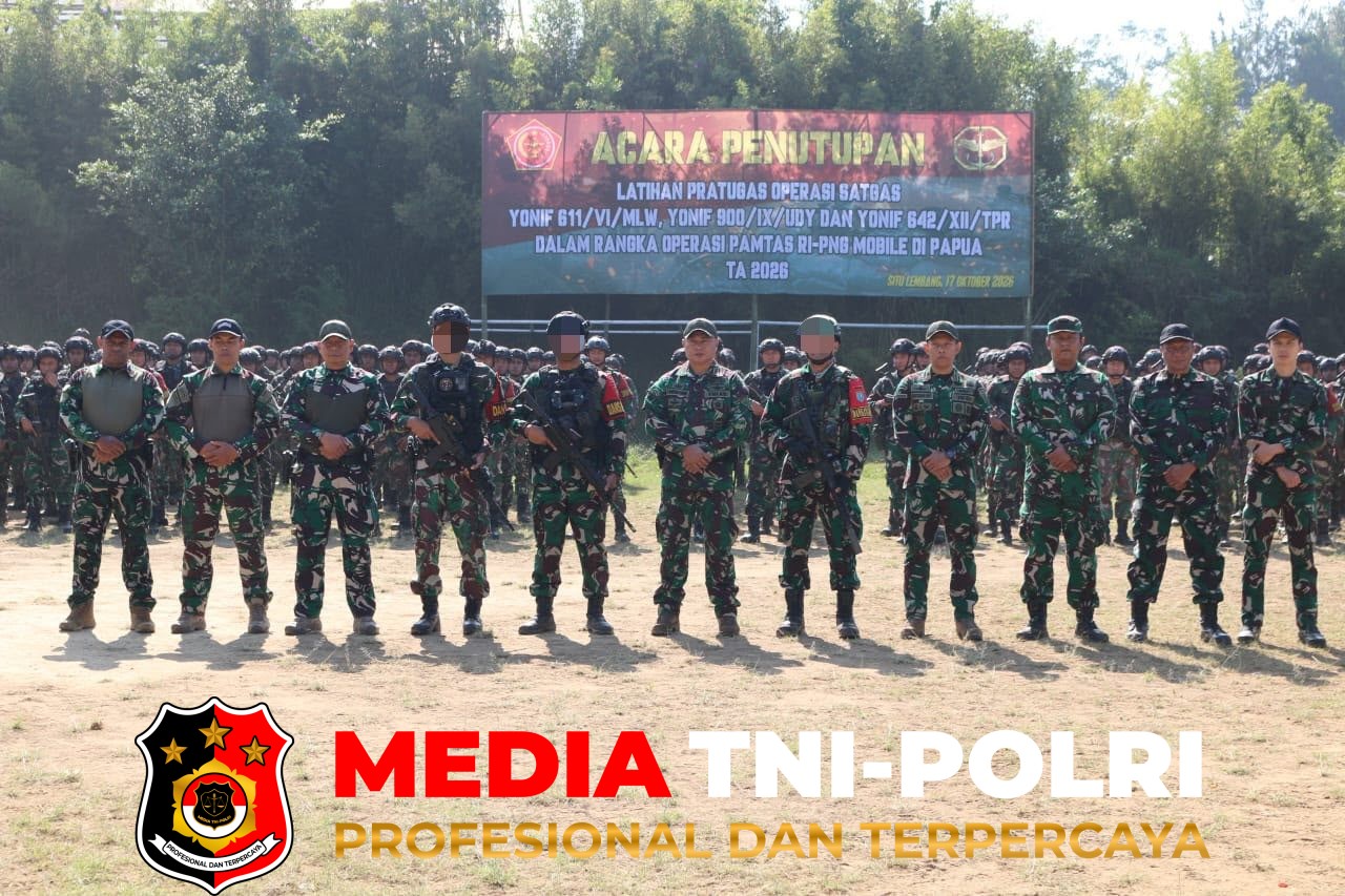 Yonif 900/SBW - Danpusdiklatpassus Resmi Tutup Latpratugas Pamtas RI-PNG Mobile Yonif 900/SBW TA 2026
