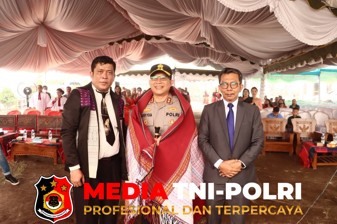 Minggu Kasih - Minggu Kasih, Kapolres Kotim Sambangi Gereja HKBP