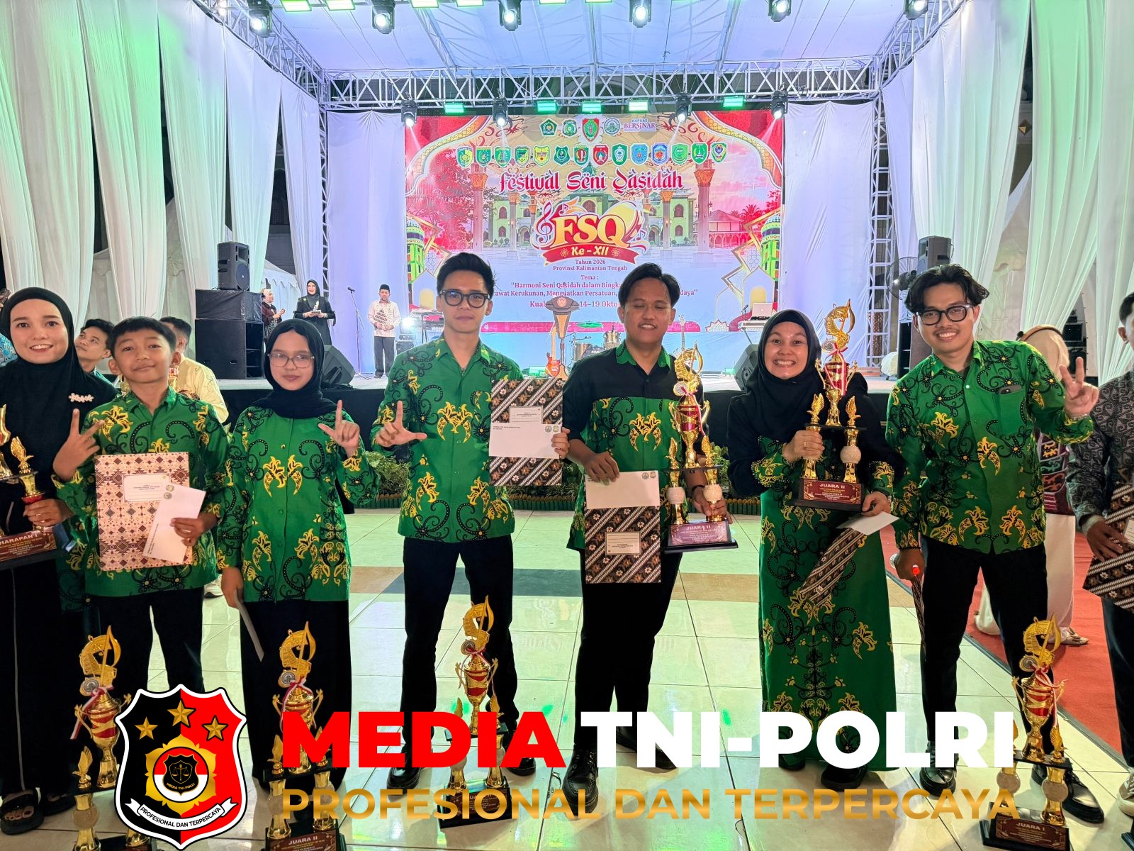 Kafilah Kotim - Kafilah Kotim Raih Juara Umum II FSQ XII Tingkat Provinsi Kalimantan Tengah