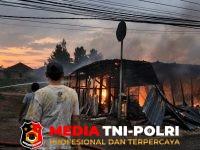 Polsek Kota - Polsek Kota Agung Identifikasi Kebakaran Warung Kelontong di Kuripan