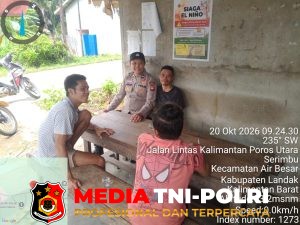 Sambil Duduk Bersama Warga, Polisi Sampaikan Pesan Kamtibmas dan Imbauan Karhutla