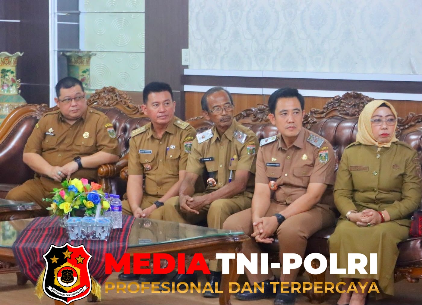 Perkuat Kolaborasi - Perkuat Kolaborasi Keamanan dan Pembangunan, Kapolres Lampung Tengah Temui Plt. Bupati