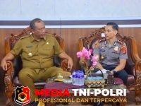 Perkuat Kolaborasi - Perkuat Kolaborasi Keamanan dan Pembangunan, Kapolres Lampung Tengah Temui Plt. Bupati