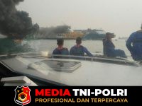 KMP Batu - KMP Batu Mandi Terbakar di Perairan Merak, Proses Evakuasi Sedang Berlangsung