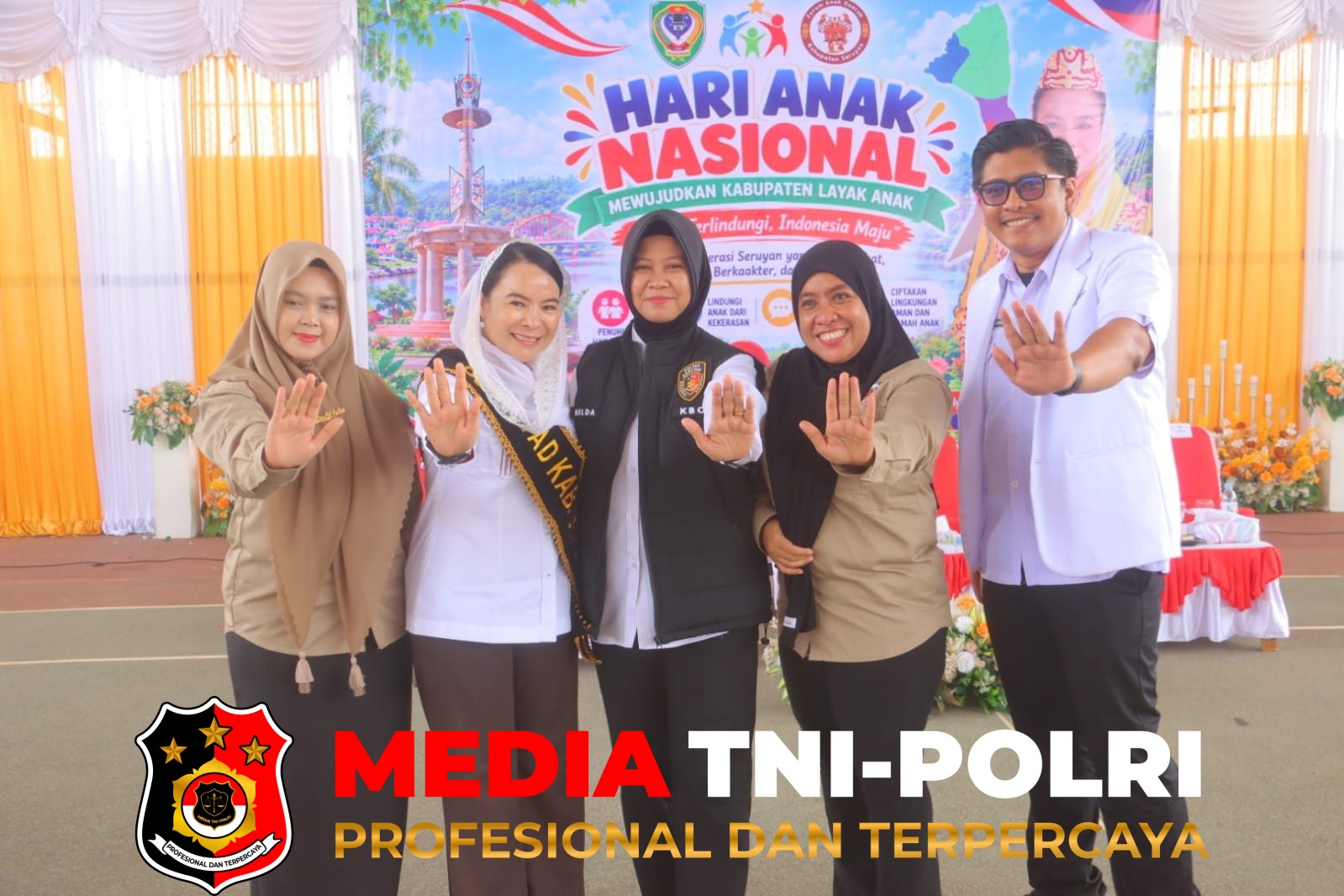 Polres Seruyan - Polres Seruyan Edukasi Pelajar tentang Pencegahan Kekerasan dan Perundungan pada HAN ke-42