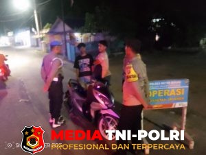 Polsek Muaragembong Gelar Operasi Kejahatan Jalanan dan Patroli Biru, Antisipasi 3C, Begal serta Tawuran