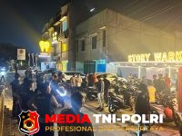 Perintis Masyarakat - Patroli Perintis Bersama Masyarakat Amankan Nobar Persib Bandung vs Madura United di Cibitung