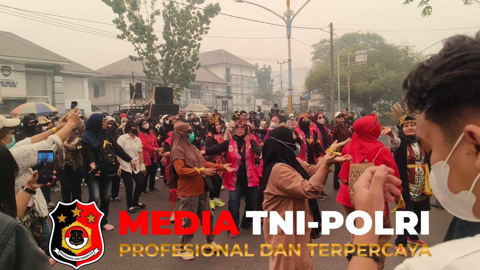 Karhutla - 350 Massa Gerakan Aliansi Rakyat Dayak Gelar Aksi Damai, Dukung Pemerintah Tangani Karhutla di Kalteng