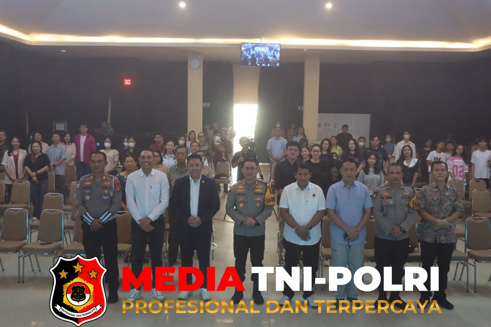 MINGGU KASIH - MINGGU KASIH, KAPOLRES KOTIM SAMPAIKAN PESAN KAMTIBMAS KEPADA JEMAAT GEREJA YHS
