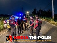 Kejahatan Jalanan - Cegah Kejahatan Jalanan dan Balap Liar, Wakapolres Lampung Tengah Pimpin Apel Siaga dan Patroli KRYD
