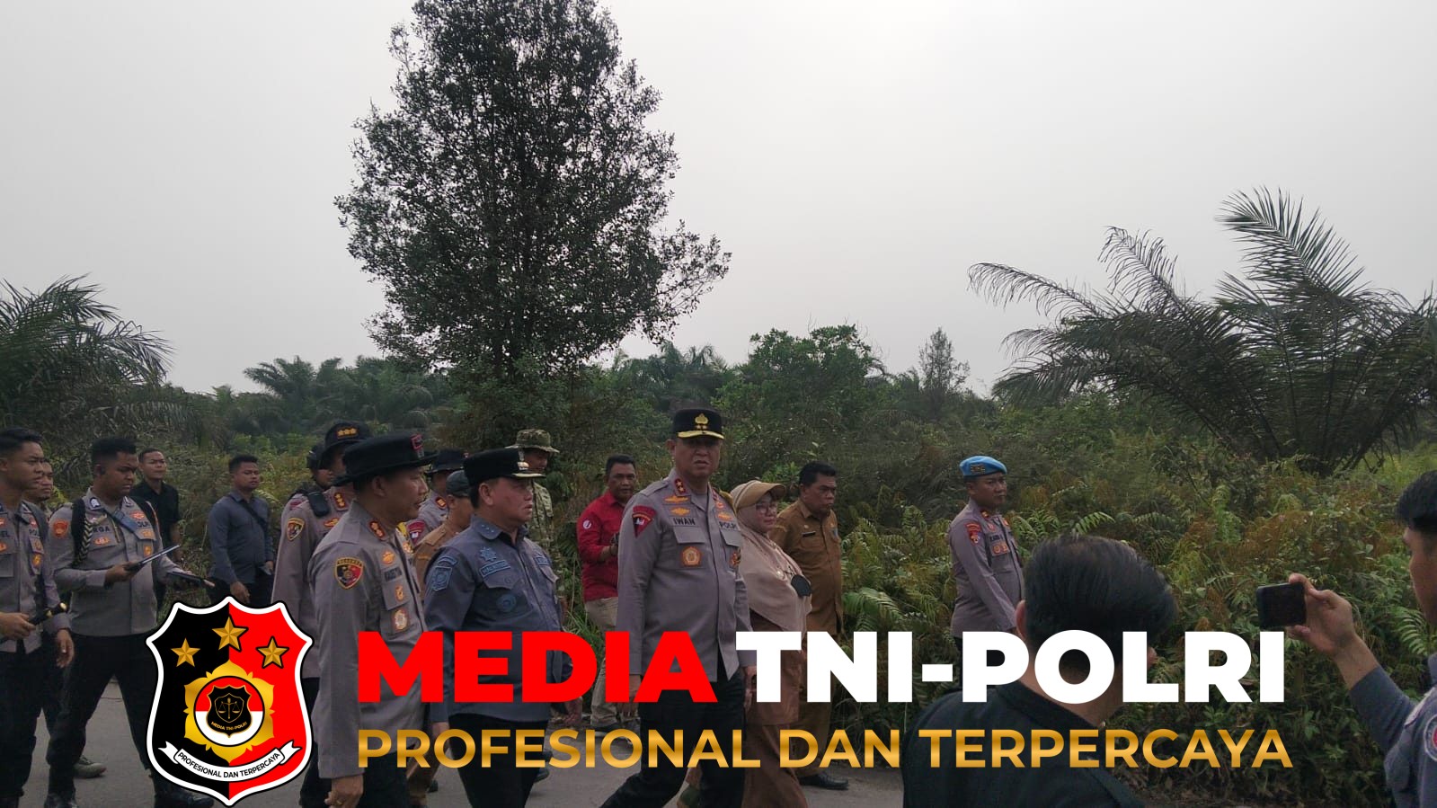 Dandim 1015 - Dandim 1015/Sampit Hadiri Kunjungan Kapolda Kalteng Meninjau Pembahasan di Kab. Kotim