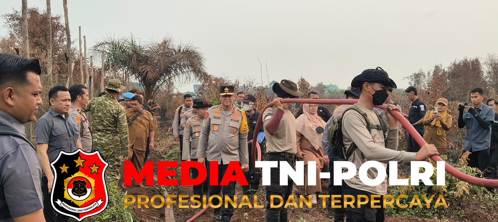 Dandim 1015 - Dandim 1015/Sampit Hadiri Kunjungan Kapolda Kalteng Meninjau Pembahasan di Kab. Kotim