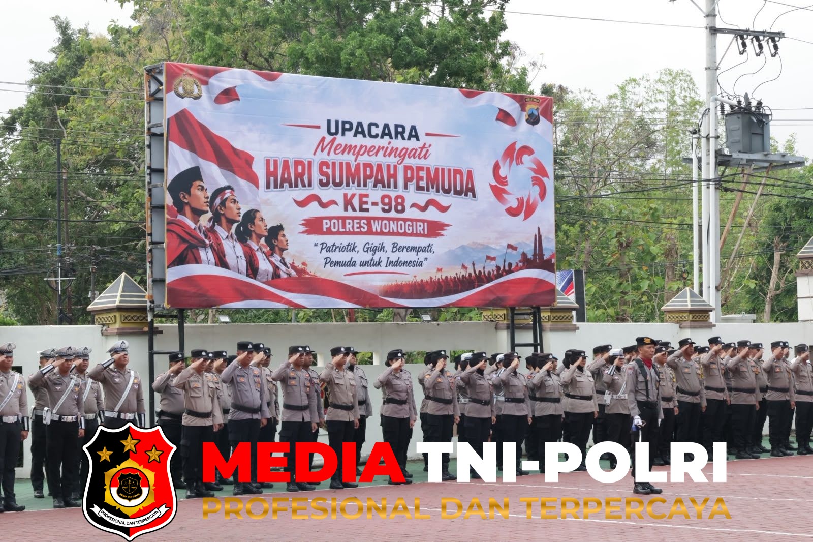 Polres Wonogiri - Polres Wonogiri Kobarkan Semangat Sumpah Pemuda ke-98