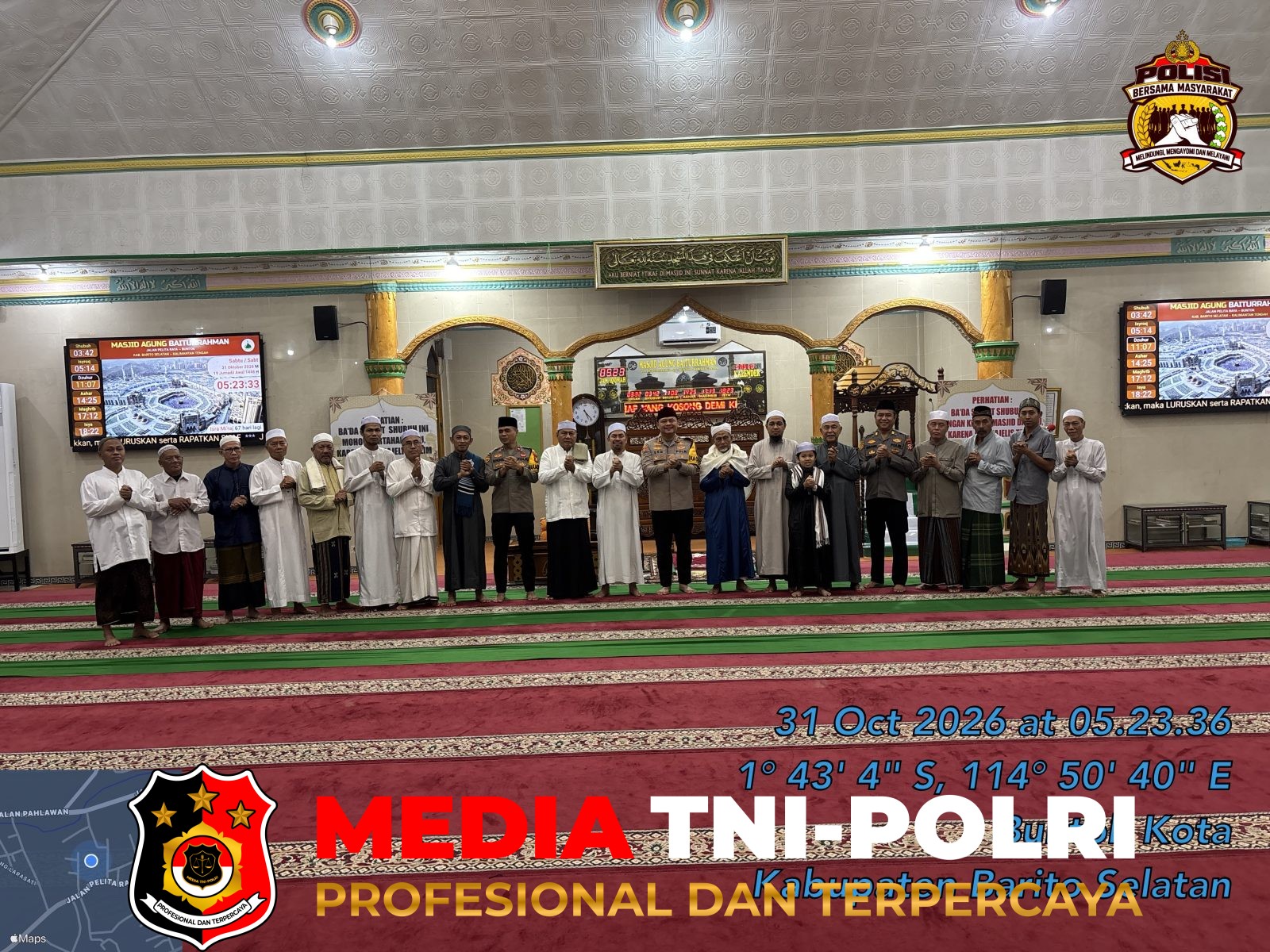 Kapolres Barsel - Kapolres Barsel Gelar Subuh Keliling Bersama Masyarakat, Ajak Warga Jaga Kamtibmas