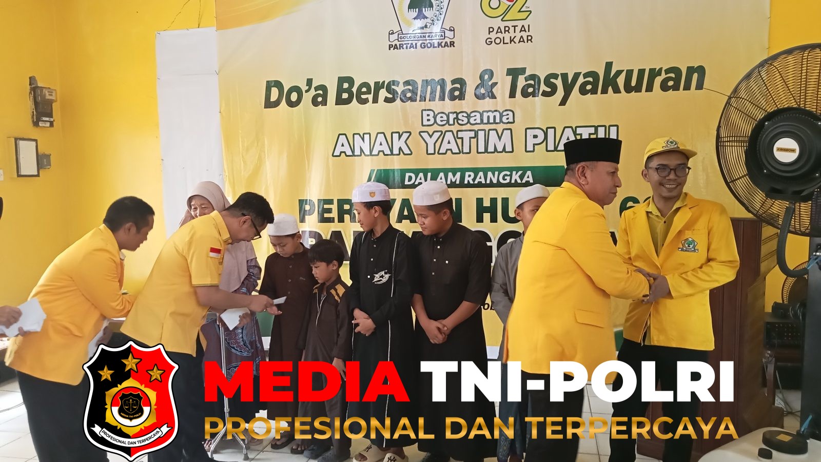 HUT Partai - HUT ke-62 Partai Golkar, DPD Kotim Gelar Ziarah Makam Pahlawan, Santuni Anak Yatim dan Kaum Dhuafa