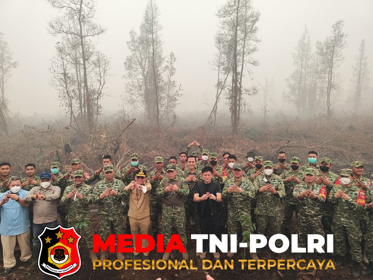 Pangdam XXII - Pangdam XXII/Tambun Bungai dan Gubernur Kalteng Tinjau Kuali Merah Putih serta Tanam Pohon di Tumbang Nusa