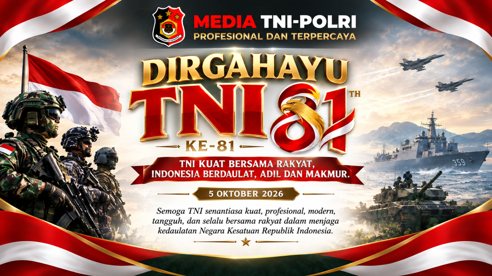 Banner Dirgahayu TNI